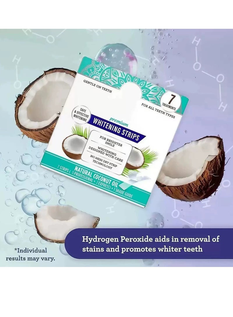 Teeth Whitening Strips - 7-Day Treatment with Non-Slip, Dry Strip Technology - Whitening Designed with Care for a Brighter Smile - Image 4